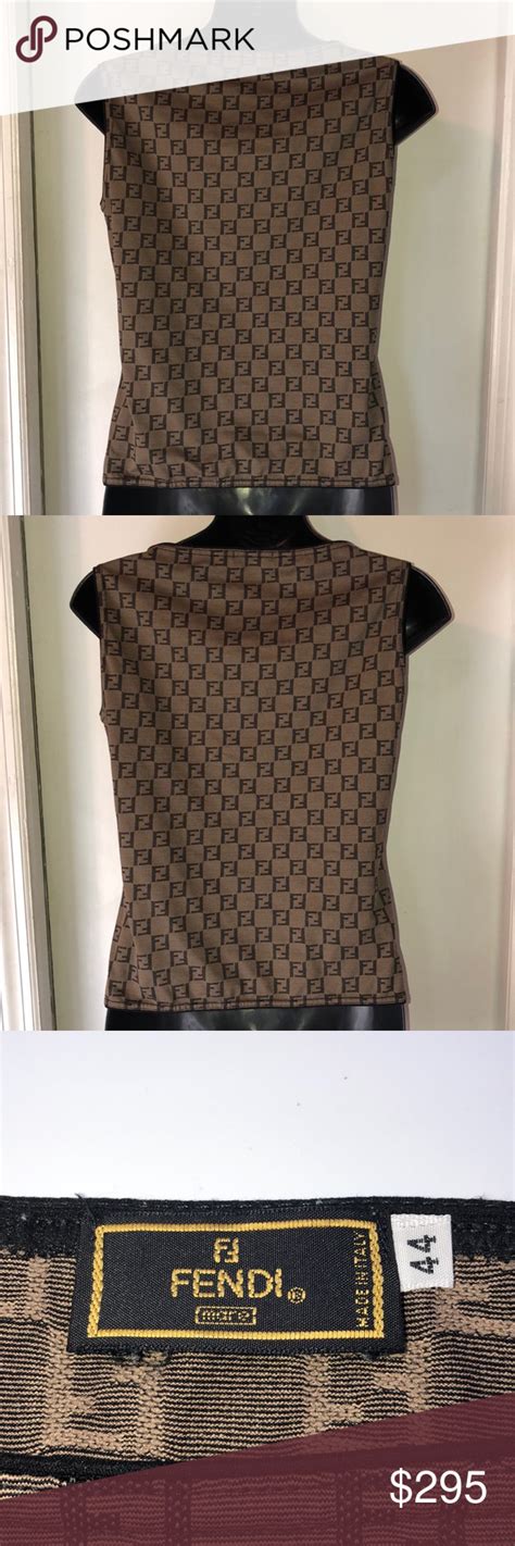 fendi tank tops|genuine fendi tops.